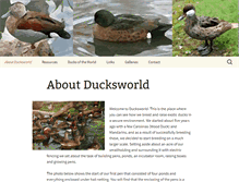 Tablet Screenshot of ducksworld.com
